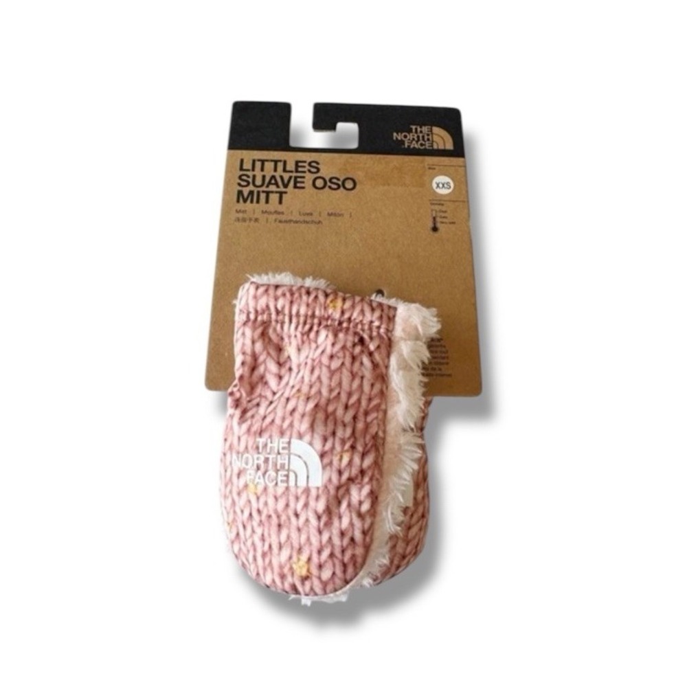 The North Face Littles Suave Oso Mitt Girl's Mittens Gloves Pink Winter XXS New